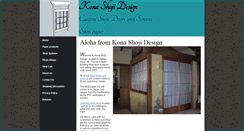 Desktop Screenshot of konashojidesign.com