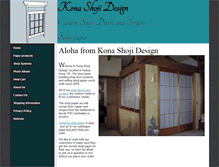 Tablet Screenshot of konashojidesign.com